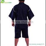 Men Blue Stripe Japanese Style Boys Costume Pajamas China Pyjamas Manufacturers Men's Pajamas Print Robe Kimono GVXF0005 thumbnail-1