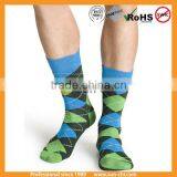 New Arrival Infant Socks Classic Grid Diamond Pattern Cotton Boys Knitted Socks for Kids Wear Sc40825-36 thumbnail-2