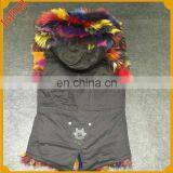 Top Quality Wholesale Colorful Raccoon Fur Waistcoat Parka thumbnail-3
