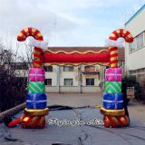 Christmas Inflatable Candy Arch for Outdoor Decoration