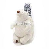 White Polar Bear Plush Backpacks Children School Bags Animal Stuffed Bag thumbnail-1