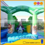 New design home used pvc bouncer zoo bounce jumper toys for kids AQ02362