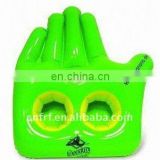 inflatable hand shape drink cup tray