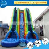 TOP big inflatable slide for sale inflatable double lines water slide