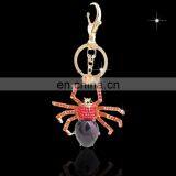 Promotional Spider Custom Metal Crystal Keychain Rhinestone Keychain MCA-0002 thumbnail-1