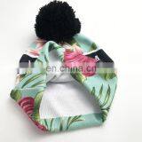 Custom Made Your Own Logo Embroidery Knit Beanie With Pom Pom thumbnail-6