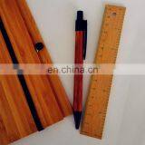 Natural Genuine Bamboo Spiral 70sheets Notebook Orgnizer Set With Bamboo Ball Pen and Ruler thumbnail-6