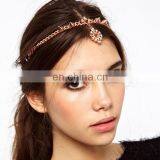 Latest women chain head jewelry bead fashion headband