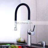 High Technology Polishing Plated Flexible Hose Pull Out Kitchen Mixer Faucet thumbnail-3