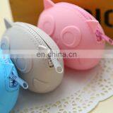 Custom Novelty Animal Coin Purse Kawaii Funny Pineapple Wallet Zipper Owl Shape Silicone Coin Purse thumbnail-6