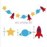 Factory Direct Sale Low Cost Felt Flag With Wood Hanging thumbnail-4