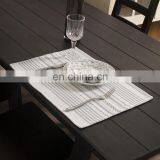 Wholesale Coffee Table Placemat Woven Striped Placemat Table Dish Mat for Dinning Table thumbnail-3