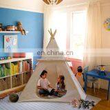 High Quality Children Play Tent Huge Indian Canvas Teepee Tent Kids Toy Tent With Window thumbnail-1