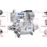 MC 600D-35/PUT-A DIRECT DRIVE LEFT-SIDE CUTTER PNEUMATIC CRLINDER-BED INTERLOCK SEWING MACHINE WITH AUTO-THREAD WIPE(UP) thumbnail-2