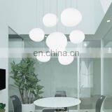 Нестандартные вручную сделанные стеклянные люстры из белого стекла, декоративные подвесные лампы thumbnail-7