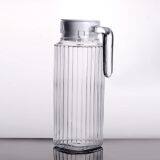 HOT SELLING 1.1L CLEAR GLASS WATER JUG WITH HANDLE AND PLASTIC COVER LID FOR DAILY TABLEWARE thumbnail-4