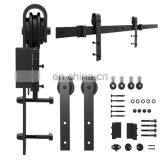 Mini Barn Door Hardware Kit for Double Door Cabinets/TV Stand/Wine Storage thumbnail-3