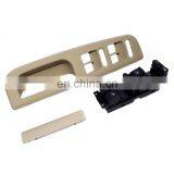 For VW MK4 Beige Master Window Switch Control Panel Trim Bezel & Switch 3pcs thumbnail-1
