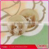 2 Holes Brown Plastic Resin Button With Custom Made Logo thumbnail-5