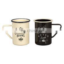 Cool Gift Enamel Espresso Black Coffee Enamel Cup Custom Logo thumbnail-1