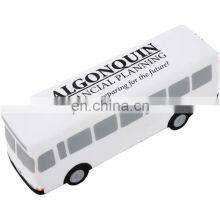 High Quality Custom Logo Foam White Bus Stress Ball for Promotional thumbnail-5