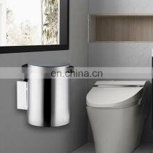Stainless Steel Wall-mounted Hanging Waste Bin Airtight Trash Can thumbnail-2