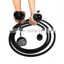 16A Three Phases Type 2 to Type 2 Male to Female ev Connector With Charging Cable 5 Meters