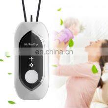 Hot Sale Hepa Uv Portable Home Ionizer Personal Necklace Wearable Air Purifier Necklace