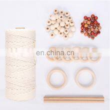 Macrame Soft Colorful 100% Cotton Drawstring Yarn Cord Rope 3mm for Craft thumbnail-1