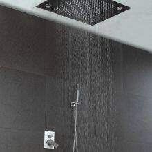 Stainless Steel Shower Set With Rainfall LED Shower Head Handheld Showerhead thumbnail-2