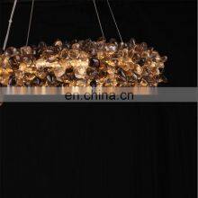 Modern Luxury Living Room Light Hotel Led Lamp Large Round Cristal Pendant Lights Crystal Chandelier thumbnail-2