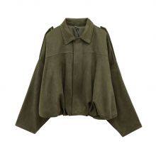 European and American Style 2025 New Fashionable Versatile Suede Texture Jacket Jacket thumbnail-1