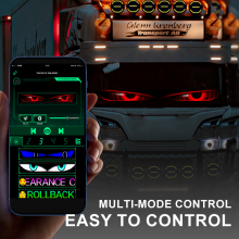 Devil Eyes Lights for Truck Bluetooth Control Flexible Led Display Window Demon Eye Led Display Screen thumbnail-3