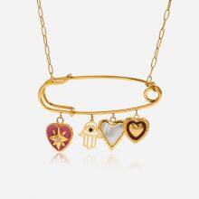 HonHo 316L Stainless Steel Necklace With 18K Gold PVD Coating - 2-Year Color Retention thumbnail-1