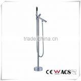 Freestanding Floor Mounted Bathtub Spout Faucet Cold/Hot Mixer Tap thumbnail-6