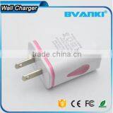 Factory Price Top Quality Portable 5V/2.1A LED Light Dual USB Charger Travel USB Wall Charger for Iphone/samsung Free Sample thumbnail-3