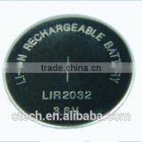 Lir2032 Rechargeable 3.6v Lithium Ion Button Battery