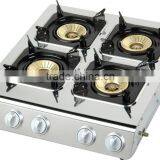 4 Burner Stainless Steel Gas Cooker