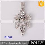 Christmas Gift Pendant Angel Neacklace 925 Silver Pendant Wholesale thumbnail-5