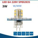 Hot Sale China Factory White 24pcs 2835smd Led g4 Light 220v
