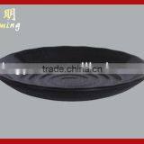 Black melamine dish plate