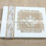 Burlap Wedding Invitation Card