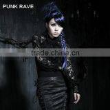 T-290 Elegant Gothic Rose Lace Long Rock T-shirt With Gloves thumbnail-1