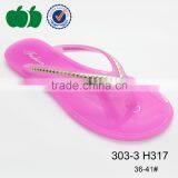 Wholesale Cheap Lady Flat Innovative Design Pvc Flip Flops Slippers thumbnail-3