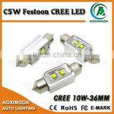 Error Free 36mm Festoon LED Dome Light Bulb CR XBD10W thumbnail-1