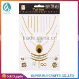 2015 Popular and Beautiful Golden Temporary Jewelry Tattoo Sticker thumbnail-3