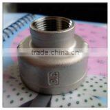 304 Stainless Steel 3"x2" Female Threaded concentric reducer with BSPT taper thread