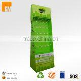 Four Color Printing Cardboard Peg Hook Display for Gift Cards