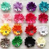 Wholesale different color handmade ribbon flower for decoration