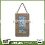 Top Popular Handmade Unique Hemp Rope Hanging 3-Opening Collage Picture Photo Frame